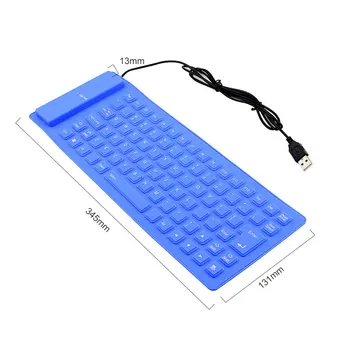 Cablu Flexibil Tastatura rezistenta la apa Pliabil din Silicon Tastatură Portabilă 85Keys USB Tastatura Teclado Pentru Xiaomi Notebook PC