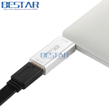 2017 Noul USB 3.1 Tip C de sex masculin La HDMI de sex feminin 4K Adaptor Convertor HDMI, USB3.1 tip-c-C USB conector pentru Macbook