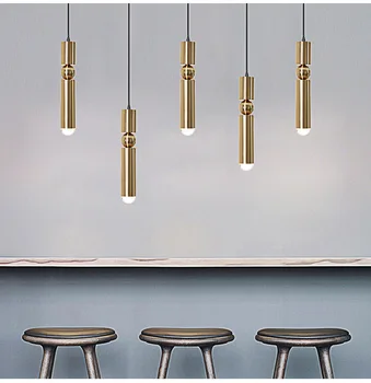 Led-uri moderne fier deco chambre luminaria pendente luciu pendente comerciale de iluminat, corpuri de bucătărie lumini pandantiv sala de mese