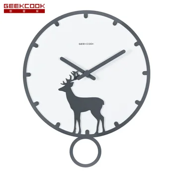 Simplu și Modern Ceas de Perete Creative Tăcut Rotund Mecanism de Ceas de Design Nordic de Mari Dimensiuni Reloj De Pared Decor Acasă BW50WC
