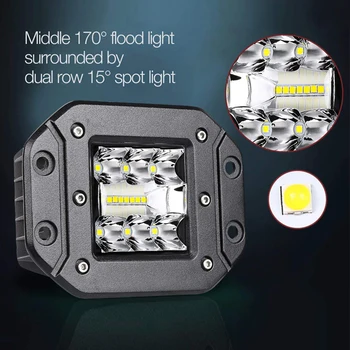 5inch 39W Super Bright LED lumina Reflectoarelor Camion Masina Lumina de Lucru Condus Lampă de Ceață