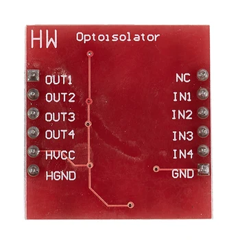 HW-399 4-canal Optocuplor Izolare Module pentru Arduino nivel înalt și scăzut placă de expansiune electronice blocuri de culoare Roșie