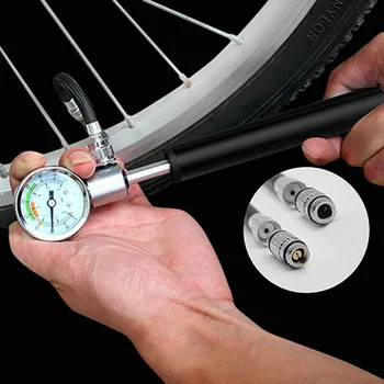 Pompă de bicicletă Portabil Pompa de Înaltă Presiune, cu Contor de o Pompă de Bicicletă Mountain bike Biciclete Portabile Accesorii pentru Biciclete