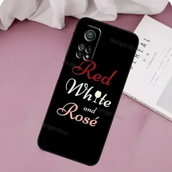 Pahar de Vin rosu Caz Pentru POCO X3 F2 Pro F1 Funda Pentru Xiaomi Mi 9T 10T Pro A3 9 Km de Nota 10 Lite Coque
