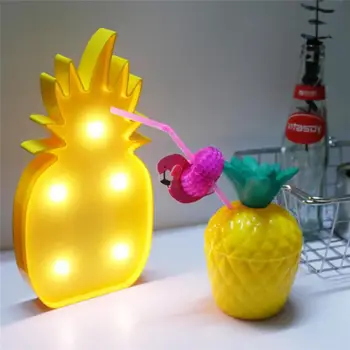 Luminaria 3D Ananas Lampa de Birou Spirit de Plastic Luminat Ananas CONDUS pe timp de Noapte, Lumina de Crăciun, Lumini de Interior, Lămpi de Masă