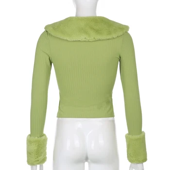 Femei Solide De Culoare Deschisă Față De Butoane Cablu Unită Pulover Cardigan De Iarna Cu Maneca Lunga Pulover De Moda Soft Knit Cardigan