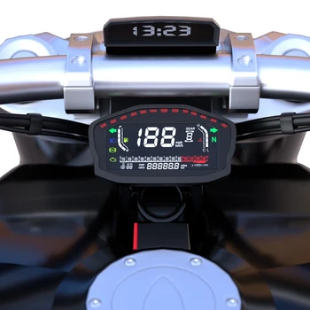 Universal Motocicleta Led Lcd Speeeter Digital Oeter Metru de Viteză 1/ 2/4 Cilindri pentru Kawasaki, Honda, Yamaha