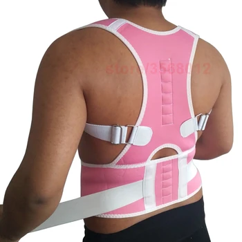 Femei Bărbați Umăr În Spate Suport Lombar Centura Postura Bretele Spate Corector De Postura Umăr Turmalina Terapia Magnetică Plus Dimensiune
