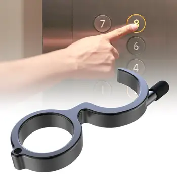 Deschizător de uși Portabil Stick-ul Non-contact de Igienă Presă de Mână Lift Instrument