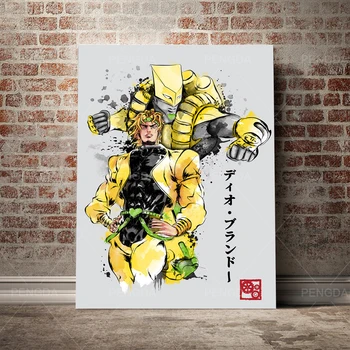 Pânză de Perete de Arta Imprimate Imagini Poster Picturi Jotaro Kujo Decor Acasă Aventura Bizar JoJo lui Module Living Încadrată