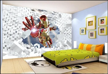 Personalizate 3D, picturi murale,efecte 3 d de perete spart robot papel de parede,canapea camera de zi TV de perete dormitor pentru copii wallpaper