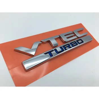 Creative 3D Metal Autocolant Auto Chrome Emblema, Insigna Decal Pentru Honda Jazz Civic VTEC TURBO Portbagajul din Spate Logo Emblema Hatchback
