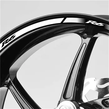 De înaltă Calitate Motocicleta Roata Sticker Dungi Impermeabil Reflexie Janta Anvelopa de Protecție Decalcomanii Autocolante Pentru YAMAHA R6 r6 logo-ul