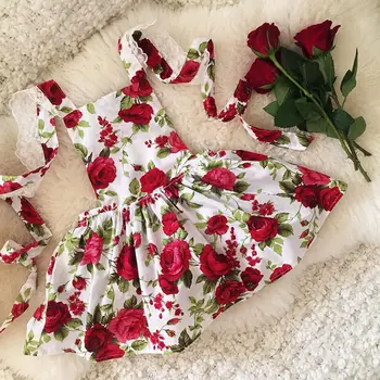 2018 Noua Moda Fierbinte Floral Drăguț Copil Copii Fete Dantelă Rochie de Flori Vară Sundress Rochie de Petrecere CH
