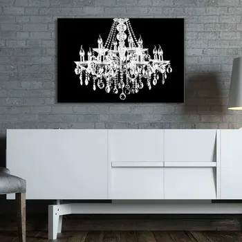 JHLJIAJUN Moderne Diamant Cristal Lampă Pictura Modular Pictura Nordică Wall Art Print Și Poster de Mese, Living Decor Acasă
