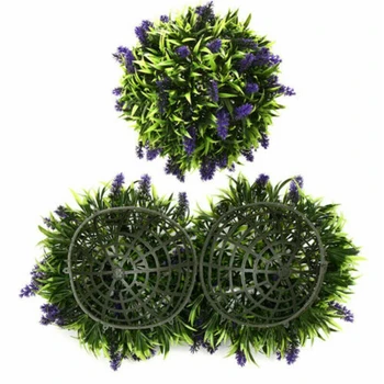 2 buc Violet Artificiale de Flori Agățat de Plante Lavanda arta Topiata Mingea Decor Coș Ghiveci 30cm