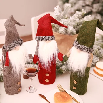 3 stiluri de Crăciun acasă Petrecere Decoratiuni de masă de Desene animate minunat de Sticlă cu Capac de Haine Decoratiuni 20% off