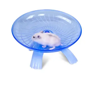 Plastic de Funcționare Disc Farfurie Zburătoare Animale Mici Jucarii de Hamster animal de Companie Exercițiu Sport Jogging Roata Mouse-ului de Iarnă Ține de Cald