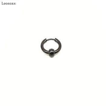 Leosoxs 1 bucata Europene și Americane tendință cercei din oțel inoxidabil cercei cerc simplu de titan oțel rotund sârmă