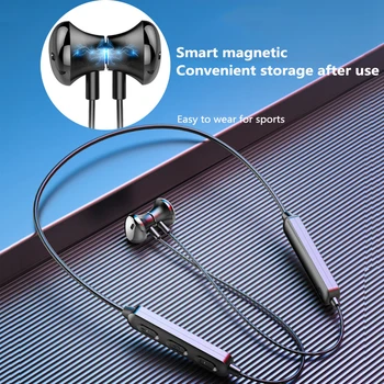 Magnetic setul cu Cască Bluetooth Wireless Sport Căști Gât Atârnând Circuland Căști Impermeabil Sport Căști Pentru IOS /Android