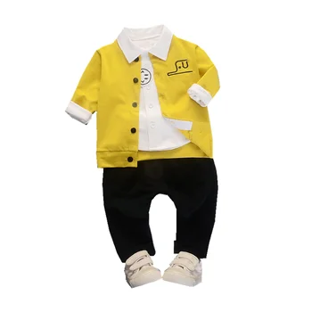 Primavara Toamna pentru Copii Haine Băiat Copil Fata Jachete T Shirt Pantaloni 3pcs/seturi pentru Sugari din Bumbac Îmbrăcăminte Copii Fashion Casual Trening