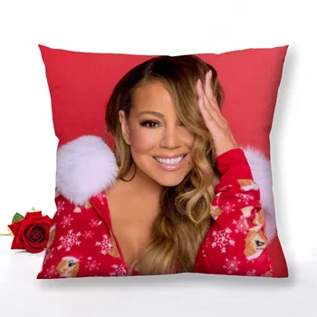 Personalizat Mariah Carey cu Fermoar fata de Perna Decor Acasă Tesatura Satin față de Pernă Pătrată 40x40cm 60x60cm Dormitor Perna Acoperi 1.15