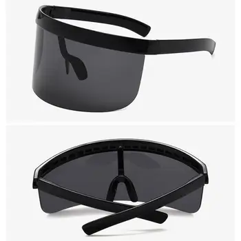 Protecție solară Anti-peeping ochelari de Soare Supradimensionați Scut Stil Bărbați Femei Windproof O Mare de Lentile de Ochelari de Soare