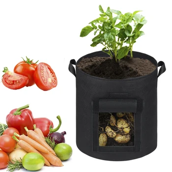 3pcs Planta Crește Saci de Grădină Acasă Cartofi Oală cu efect de Seră de Legume în Creștere Saci de Hidratare Jardin Grădină Verticală Sac de Instrumente