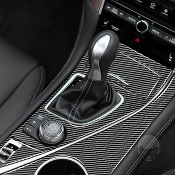 Schimbatorului De Viteze Panou Din Fibra De Carbon Interior De Protecție Specială Autocolante Accesorii Auto Pentru Infiniti Q50 Q60-2020 Plecat Cu Mașina