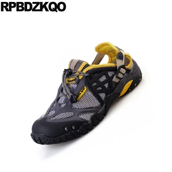 Bărbați rotund toe designer de pantofi casual de vara adidași confort skate apă 47 galben de mari dimensiuni 46 2018 dantela-up formatori respirabil