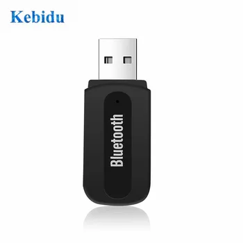 Kebdiu Mini USB Putere Stereo Bluetooth Music Receiver Dongle-ul de 3.5 mm 5V Jack Audio Difuzor pentru Telefonul Mobil Alb-Negru