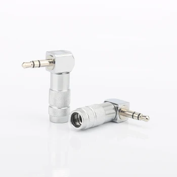 2 buc Audiocrast HP006 3.5 mm Unghi Drept Unghi Stereo Jack Plug Cablu Audio Lipire Adaptor Terminal