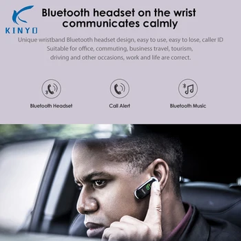 New sosire 2018 fantastic cască Bluetooth smart band heart rate monitor telecomanda kilometraj brățării inteligente pk mi band 3