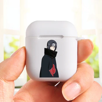 2020 fierbinte Sasuke Naruto Kurama Hokage Uchiha Itachi Sakura, Kakashi pentru Aipods 1 2 Alb silicon Moale Blutooth Casti cutie