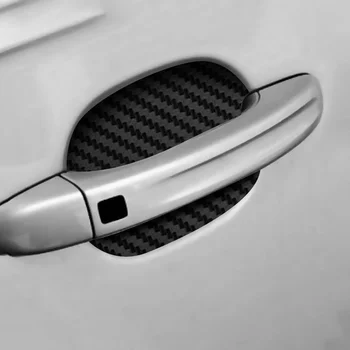 4buc/Set Portiera Autocolant Fibra de Carbon Rezistent la Zgarieturi pentru Nissan X-TRAIL TIIDA NISS LIVINA MARTIE Denki 350Z QASHQAI