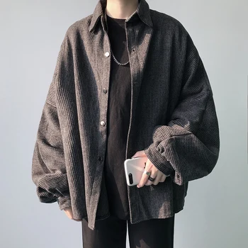 2019 Toamna Și Iarna, Nou, de culoare Neagră, Grosime Tricou de Moda Casual Culoare Solidă Vrac Bottom Tricou Gri Inchis / Gri M-2XL
