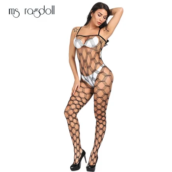 Ms Ragdoll Sexy Open-picioare Bodystocking сексуальное белье Sex Pijamale Exotice Îmbrăcăminte боди Sleepwear Teddies Bodysuit Noutate