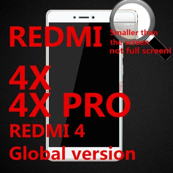 Tempered Glass Pentru XIAOMI REDMI 4X 4 X PRO 2GB, 3GB 16GB 32GB versiune Globală Ecran capac de protecție smartphone monostrat 5 inch