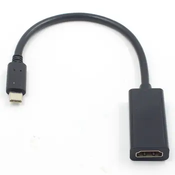 Top Oferte USB-C pentru Adaptor HDMI 4K 30Hz Tip C 3.1 sex Masculin la HDMI de sex Feminin Cablu Adaptor Convertor pentru Noul MacBook