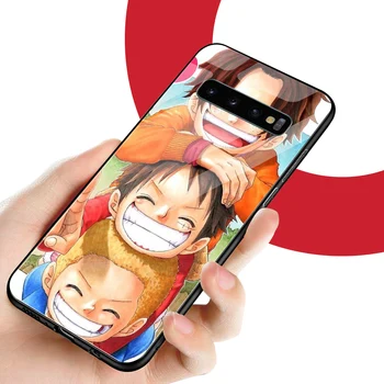 Anime One piece ciorbe pahar de caz pentru Samsung S20 Ultra acoperire pentru samsung S8 S9 S10 S20 s21plus nota 8 9 10 20 ultra A50 A51 A30