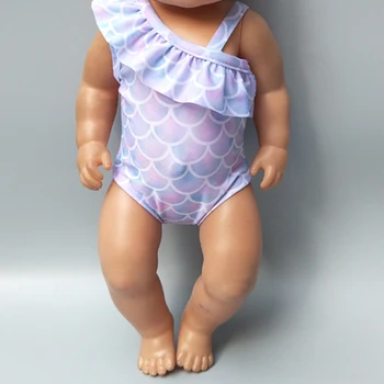43cm Baby Doll bikini palarie de soare pentru 18 Inch Papusa înot haine