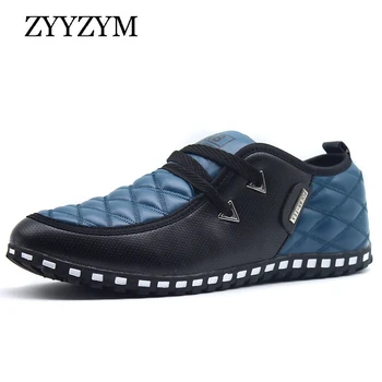 ZYYZYM Barbati Pantofi Casual din Piele PU Tendință de Moda de Lumină Plat Conducere Mocasini Pantofi Pentru Omul de Vânzări la Cald