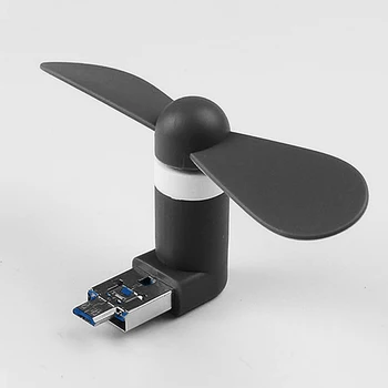 Răcire Portabil Vara Vânt Puternic OTG TPE Ultra Silent Mini Moale Port USB Power Bank Telefon Fan