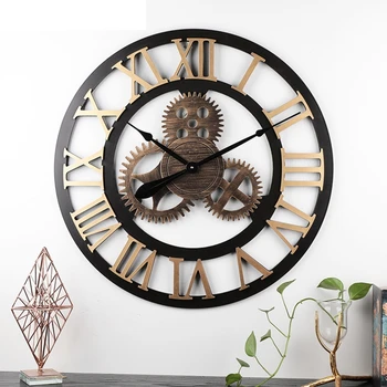 40/50cm Vintage Ceas de Perete Tăcut arabă Numeral Roman Ceasuri Pendul pentru Camera de zi Dormitor Bucatarie Office Home Decor