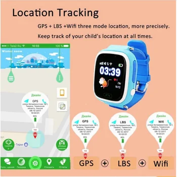 Q90 ceas pentru copii GPS Tracker Copil SOS Copii Ceas Inteligent wifi de înaltă calitate