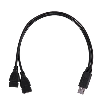 USB 2.0 de sex Masculin La 2 Dual USB de sex Feminin Jack Y Splitter Hub Cablu de Alimentare Cablu Adaptor
