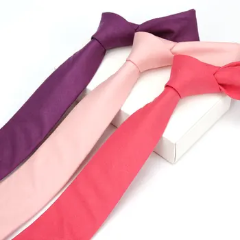 Oamenii Legături de Moda Slim Gentlman Gât Cravată Simplitatea Design Petrecere de Nunta Formale Solide Gravata de Bumbac culoare Solidă Cravate