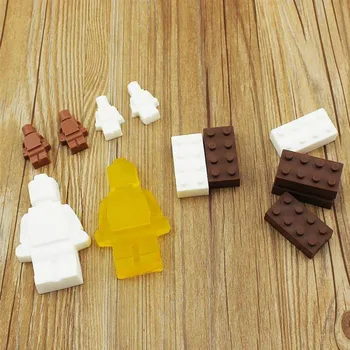 Robot Tavă Cub de Gheata Mucegai Silicon Bomboane Matrite Matrite de Ciocolata Pentru Copii de Partid și de Copt Minifigure Bloc Mucegai Teme
