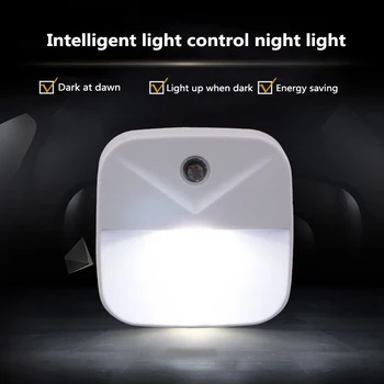 Senzor inteligent Lampă de Noptieră Nou Cadou Creativ 10V 240V UE NE Plug Lampă cu LED-uri Plug-in de economisire a Energiei Lumina de Control Lumina de Noapte