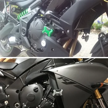 O pereche de Motociclete de Evacuare Peșteră Cadru Slider Capacul Motorului Accident Tampoane de Protecție pentru Kawasaki Z1000SX 2017-2018